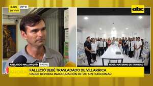 Falleció el bebé que tuvieron que trasladar por falta de UTI en Villarrica  - ABC Noticias - ABC Color