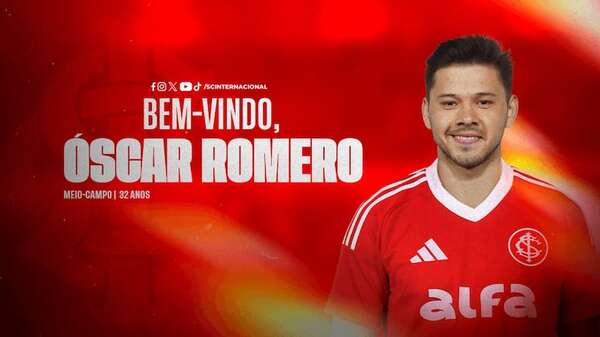 Óscar Romero, presentado en el Internacional de Porto Alegre - Fútbol Internacional - ABC Color