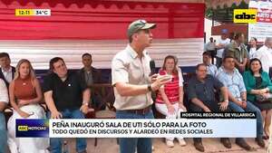 La Unidad de Terapia Intensiva que Peña inauguró solo para la foto - ABC Noticias - ABC Color