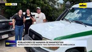 Conflicto por ambulancia en Nanawa: pobladores denuncian que intendente se adjudica reparación - ABC Noticias - ABC Color
