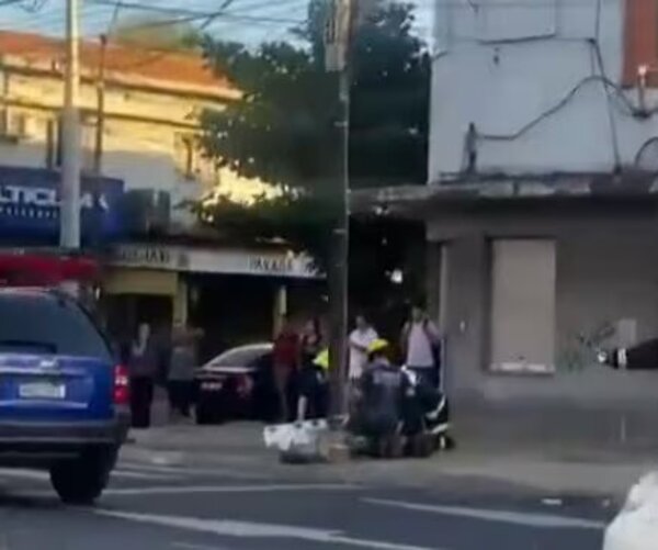 Dos vehículos se vieron involucrados en un accidente de tránsito sobre Eusebio Ayala