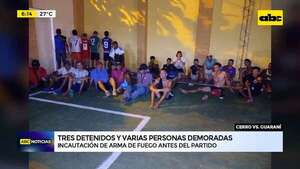 Video: Detenciones y demoras durante control policial en el partido entre Cerro Porteño y Guaraní - ABC Noticias - ABC Color
