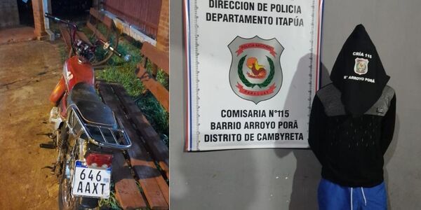 APREHENDEN A JOVEN POR TENTATIVA DE ROBO EN CAMBYRETÁ