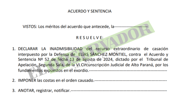 Quedó firme la condena de 15 años para homicida que acabó con su víctima con 17 puñaladas