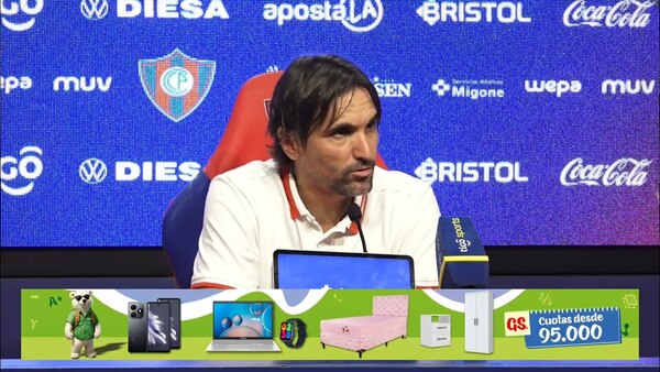 Video: Cerro Porteño (0) vs. (1) Guarani: Palabras del DT Diego Martínez