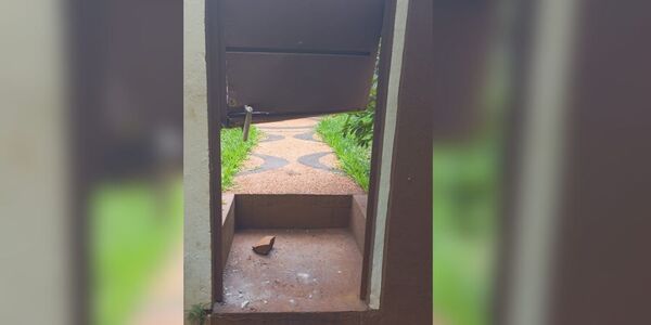DELINCUENTES DESTROZAN UNA PUERTA Y HURTAN TODO LO QUE ENCUENTRAN DE UNA VIVIENDA 