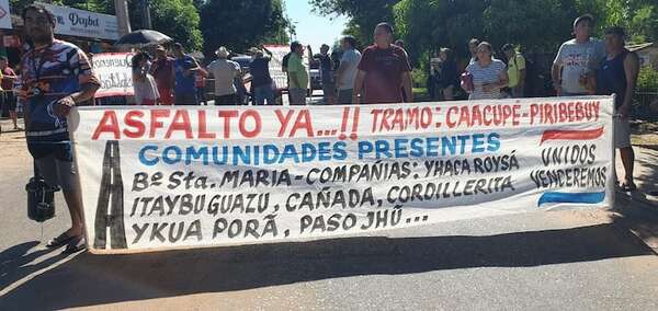 Pobladores de Caacupé exigen al MOPC pavimentación de un camino que conecta con Piribebuy - Nacionales - ABC Color