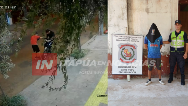 CAPTURAN A PRESUNTO CÓMPLICE DE UN HURTO DE MOTOCICLETA