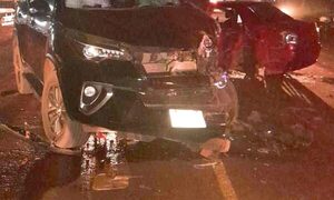 Triple choque en Santa Rita deja heridos y daños materiales