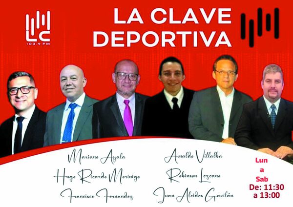 Hoy se inicia La Clave Deportiva en la 103.9 FM con un equipo de primera - La Clave