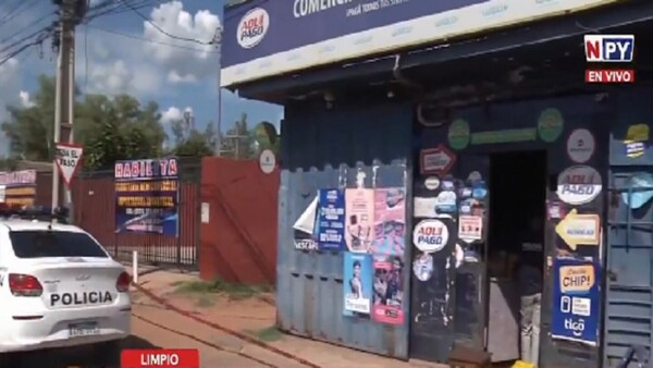 Violento asalto a un comercio en Limpio deja dos personas heridas