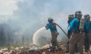 Incendio de mediana magnitud en el barrio San Cayetano