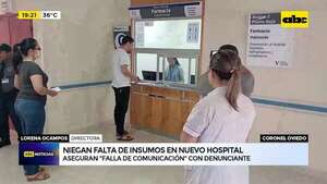 Niegan falta de insumos en Hospital de Cnel. Oviedo: problema fue “falla de comunicación”, aseguran - ABC Noticias - ABC Color