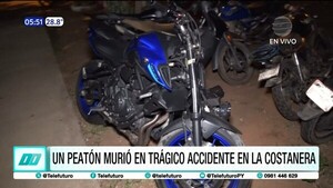 Peatón muere atropellado en la Costanera de Asunción