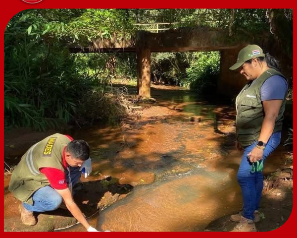 Monitorean el arroyo Piribebuy ante posible contaminación