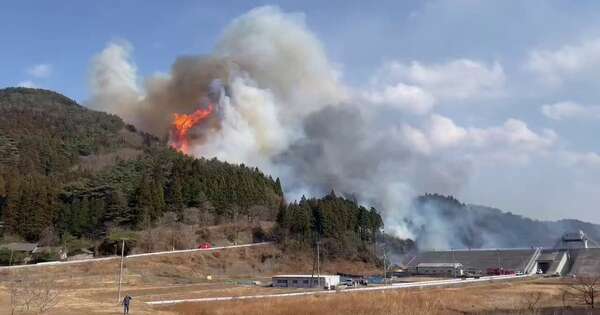La Nación / Se propaga el peor incendio forestal en medio siglo en Japón