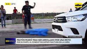 Trágico accidente en Costanera Norte: hombre de 62 años murió tras ser embestido por motocicleta     - ABC Noticias - ABC Color