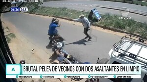 Brutal pelea de vecinos con dos asaltantes en Limpio