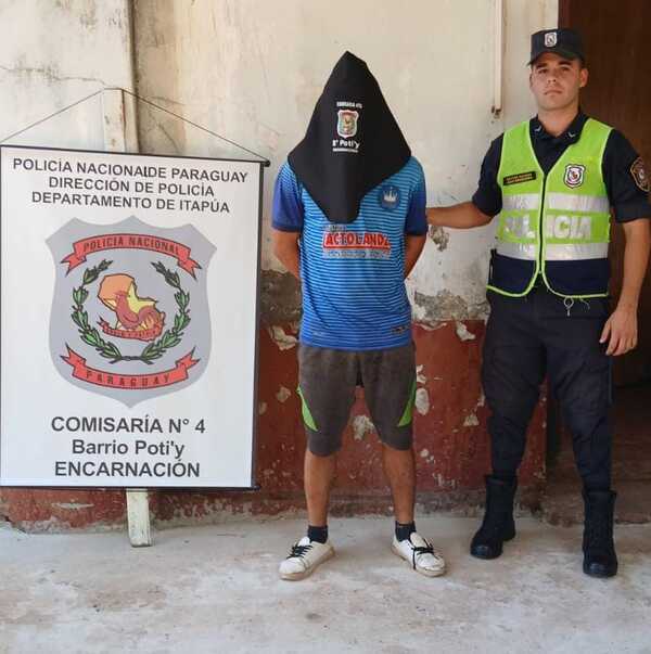 Detienen a hombre por presunto hurto de motocicleta en Encarnación