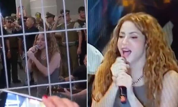 (VIDEO) ¡Shakira sorprende a fans y sale a cantar a la calle en Santiago de Chile!