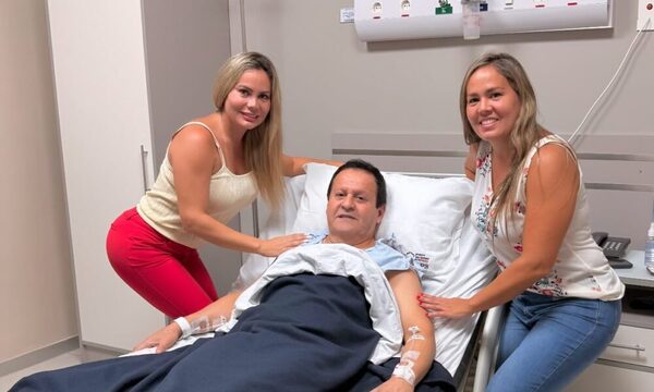 Dahiana Bresanovich acompañó a su papá en el sanatorio