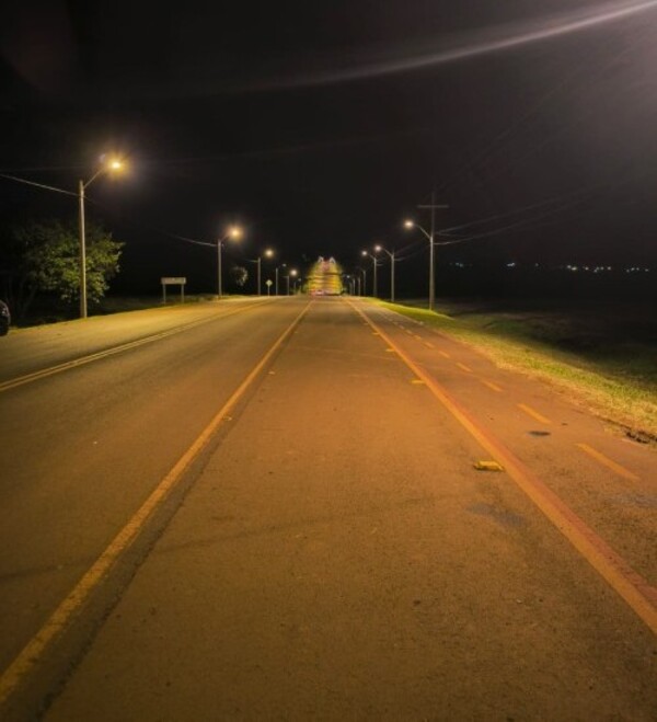 Iluminación sobre Ruta de la Integración beneficia a más de 3.600 usuarios de Alto Paraná