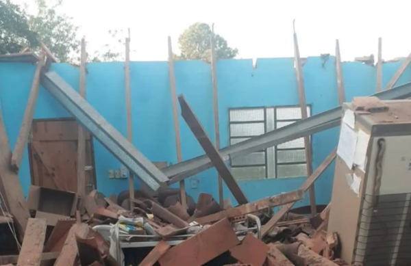 Colapsa Centro de Salud en Yaguarón: Sin heridos, pero con daños importantes en la infraestructura