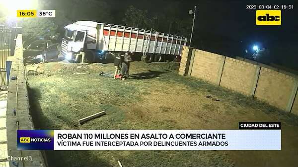 A punta de arma roban G. 110 millones a un comerciante en Cuidad del Este - ABC TV - ABC Color