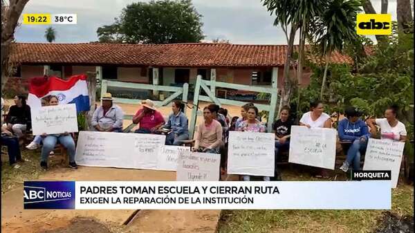 Video: cansados de esperar respuestas, padres toman escuela y cierran ruta en Horqueta - ABC Noticias - ABC Color