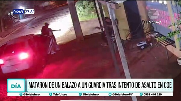 Imágenes sensibles: Mataron de un balazo a un guardia en Ciudad del Este
