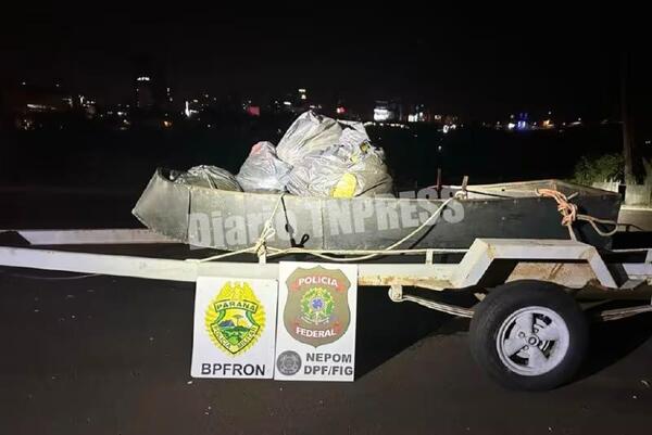 Cuatro paraguayos detenidos con 63 kilos de marihuana en río Paraná en Foz de Yguazú – Diario TNPRESS