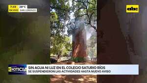 Emergencia en Saturio Ríos: colapso de tanque de agua y corte de energía suspenden clases     - ABC Noticias - ABC Color