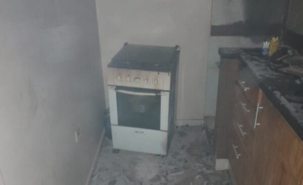 Fuga de gas originó incendio en edificio