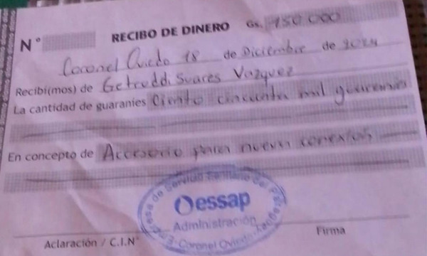 Pobladores denuncian cobro irregular de ESSAP y exigen instalación de medidores - OviedoPress