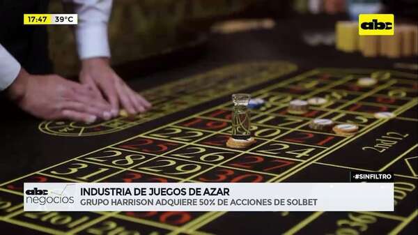 Grupo Harrison se expande a las apuestas con la adquisición del 50% de un casino online - Negocios - ABC Color