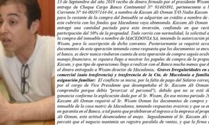 WISAM OSMAN, USÓ FONDOS DE UNA S.A. PARA FINES PERSONALES O FAMILIARES – Diario TNPRESS