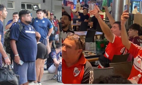 (VIDEO) Hinchas de River y Talleres ya están copando Asunción