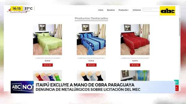 Video: Itaipú prefiere adjudicar fabricación de pupitres a empresa china que produce frazadas y edredones - ABC Noticias - ABC Color