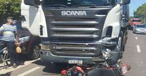 La Nación / Ypacaraí: camión mató a acompañante de motociclista y piden ayuda para identificarlo
