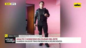 Video: así ocurrió el asesinato del joven guardia de seguridad en Ciudad del Este - Crimen y castigo - ABC Color