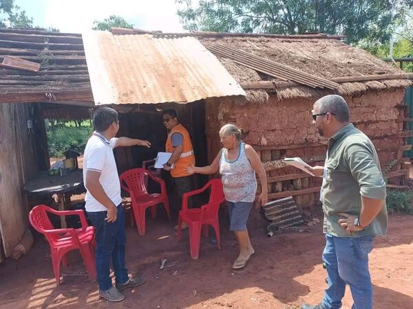 Evaluación de Daños por Tormenta en Horqueta: 24 familias serán asistidas