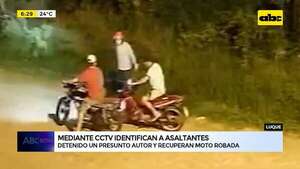 Luque: capturan a presunto asaltante y recuperan moto robada mediante CCTV - ABC Noticias - ABC Color
