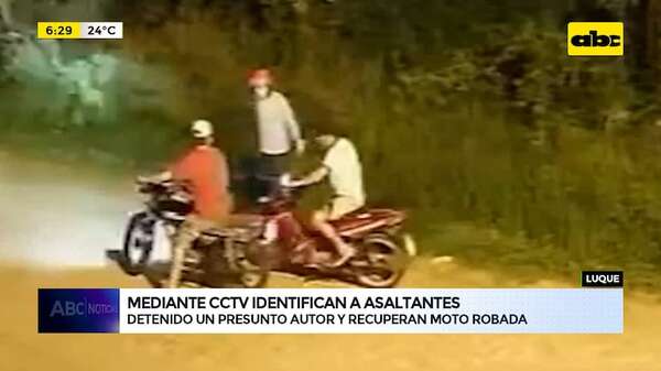 Luque: capturan a presunto asaltante y recuperan moto robada mediante CCTV - ABC Noticias - ABC Color
