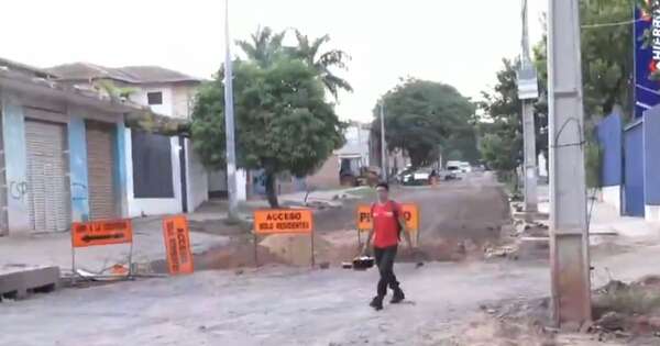 Diario HOY | Calles cerradas en el barrio San Pablo por obras de desagüe