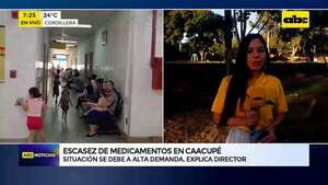 Hospital de Caacupé: falta de medicamentos se debe a alta afluencia de personas, dice director - ABC Noticias - ABC Color