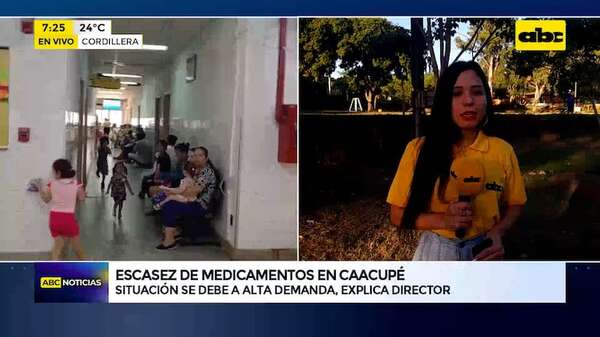 Hospital de Caacupé: falta de medicamentos se debe a alta afluencia de personas, dice director - ABC Noticias - ABC Color