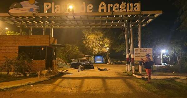 Diario HOY | Policía borracho choca tras supuesta carrera clandestina en Areguá