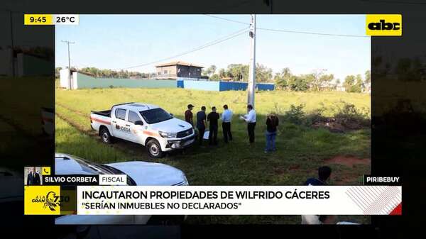 Video: Fiscalía incautó terrenos de Wilfrido Cáceres en Piribebuy  - ABC Noticias - ABC Color