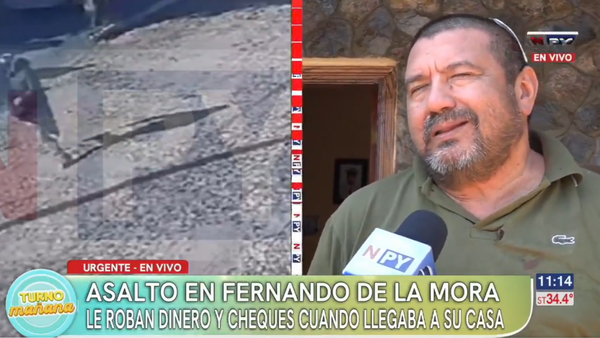 Motochorros golpean y roban dinero de un comerciante en Fernando de la Mora: “Luché un poco pero no pude”