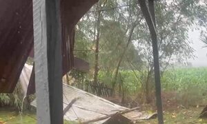Temporal causa daños materiales en la subcomisaría de Minga Porã
